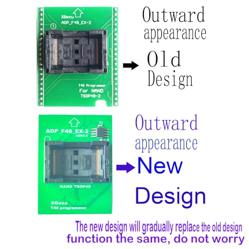 TSOP48-2 Adapter NAND Flash Only Use T48 (TL866-3G) Programmer for with Xgecu ADP_F48_EX-2 IC Chip Socket