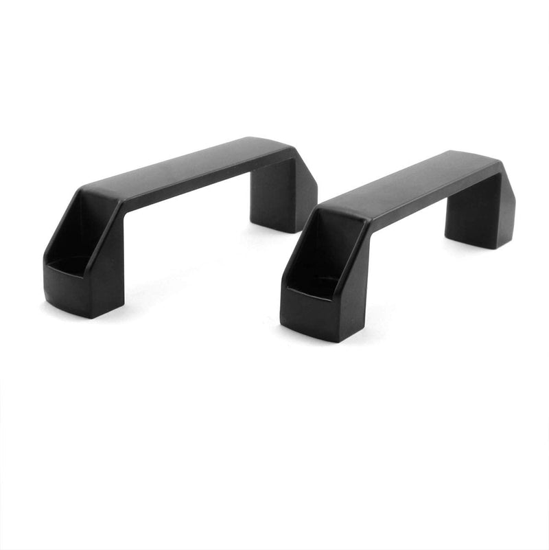 [Australia - AusPower] - 2-Pack Black Aluminium Alloy Handle Rectangular Industrial Pull Handle for 30 Series Aluminum Extrusion Profile Accessories 120mm 120mm for 30 Series 