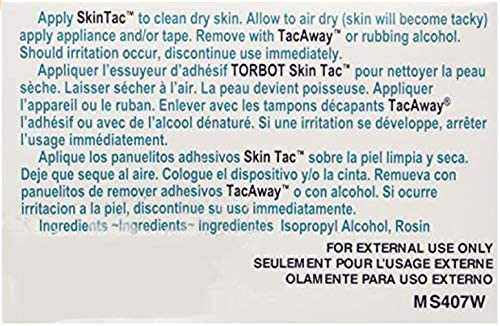 [Australia - AusPower] - Torbot IM074407W314832 Group Inc Skin Tac"H" Adhesive Barrier Prep Wipe, Liquid Form, Latex-Free, Hypo-allergenic (Box of 50 Each), 1 Pack 