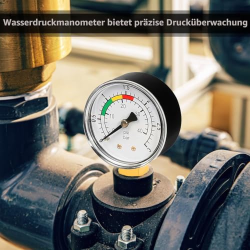1 piece pressure gauge, high precision pressure gauge, mano meter sand filter system, mano meter 1/4 inch pool pressure mano meter, sand filter system, 0-3 bar/psi, precise water pressure gauge for