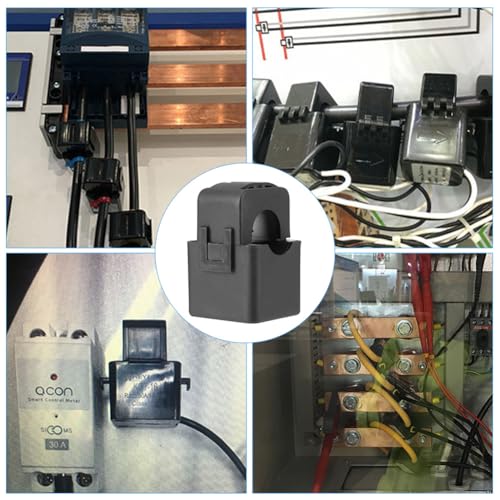 Split Cores PZCT-02 Small Current Transformer | Precise current sensor, snap-joint structure coil sensor; mini split base current transformer, compact; for 100 A amp energy meters