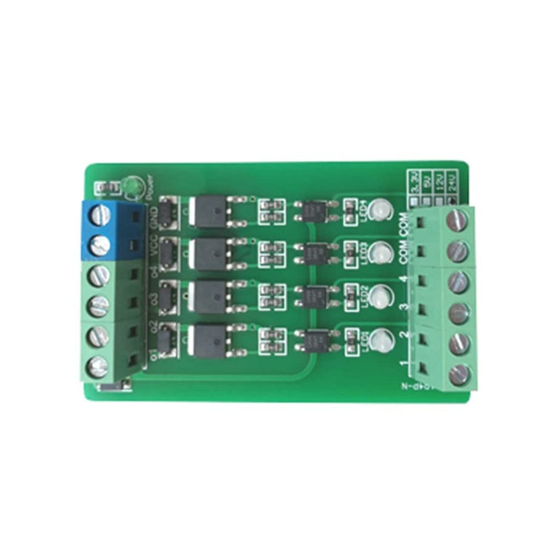 DONGKER 4-Channel PLC Amplifier Circuit Board,DC 3.3V/5V Photoelectric Optoisolator Drive Module Optocoupler Isolation Board