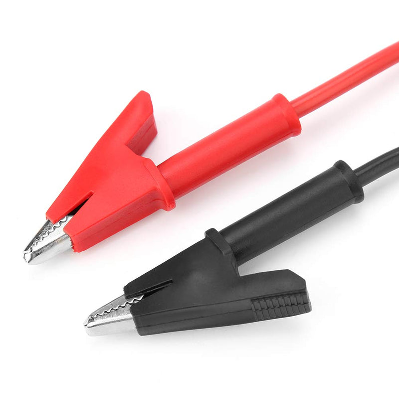 [Australia - AusPower] - P1040 2 Copper 4 mm Banana Plug to Crocodile Clamp 15A Banana Plug to Crocodile Clamp Cable 1 m for Testing the Probe 