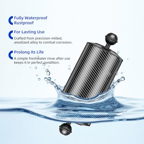 Luxagram D80mm 8'' Carbon Fiber Buoyancy Arm, Buoyancy Provided 620g 8''-D80mm