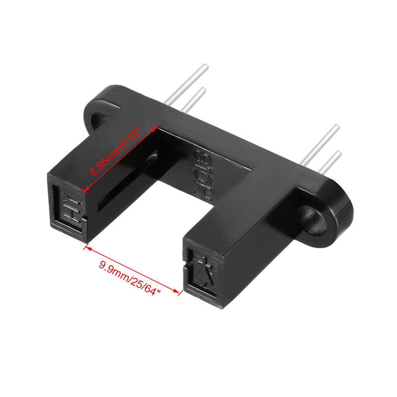 [Australia - AusPower] - uxcell 10 Pcs 25/64" Slot PCB Photo Interrupter Slotted Optical Sensor Switch HY810H 