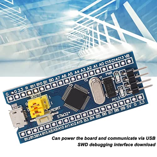 STM32F103C8T6 Minimal, Electronic Component Module Component Module Electronic Component Module System Development Board with Overcharging, Overdischarge, Short Circuit Protection, Mirco Pack of 5