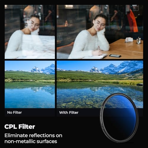 K&F Concept 95mm Circular Polarizing Lens Filter Optical Glass CPL Filter