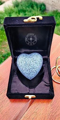 Grey Cremation Urn for Ashes Keepsake Heart Urn with Black Box and Brass Stand Mini urn for Your Loved one Adult & Funeral Burial for Adults and Infants