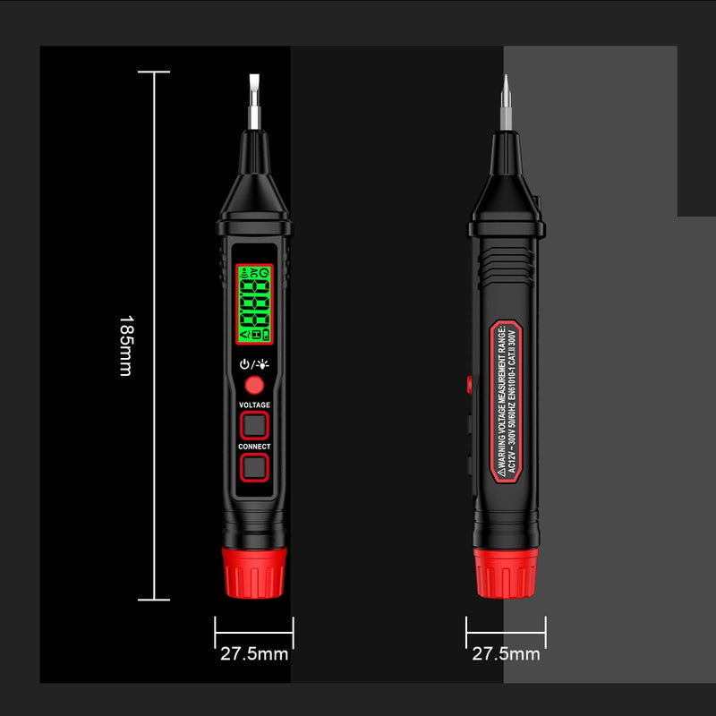 [Australia - AusPower] - Voltage Test Pen,SIUKE Digital Voltage Tester Pen Screwdriver 12V-300V AC Voltage Detector Slotted Screwdriver Test Pen Intelligent Induction Electroprobe for Home Appliance Repairing and Detection 