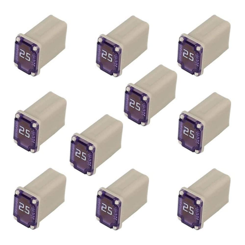 [Australia - AusPower] - 50 Pack Automotive MCASE Mini Box Shaped Cartridge Fuse Kit for Cars, Trucks, and SUVs(15a 20a 25a 30a 40a Each 10 Pcs) 