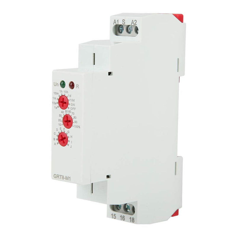 12V-240V Time Delay Relay, Timer Relay, Multifunction Time Relays, with 10 Functions Rail Mount AC DC, for LED Turn Signal, Home