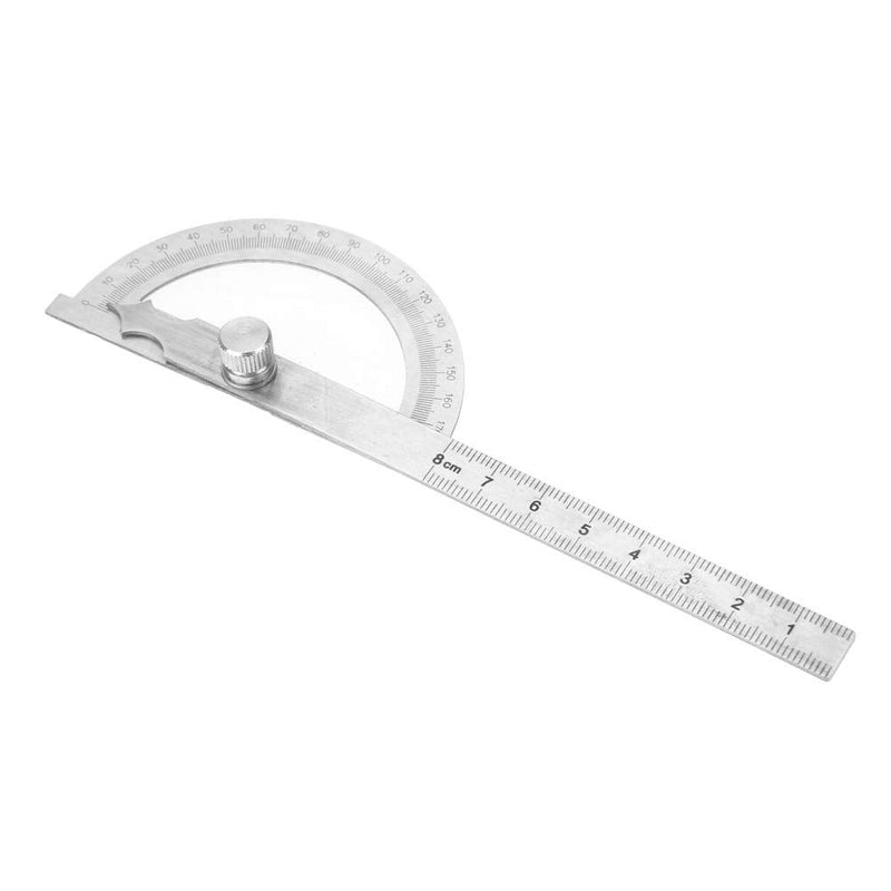 [Australia - AusPower] - MAGT Protractor, 0-180 Degree, 15 cm, Goniometer, Stainless Steel Protractor, Ruler, Arm Measuring Ruler, Angle Measuring Ruler (80 x 120 mm) 