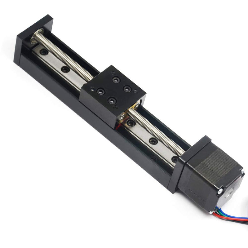 [Australia - AusPower] - Zeberoxyz 1PCS Mini Linear Rail Guide Slide Actuator T6x1 Lead Screw with NEMA11 Stepper Motor,100mm Effective Stroke Length for DIY CNC Router Parts X Y Z Linear (Size:100mm) 100mm 