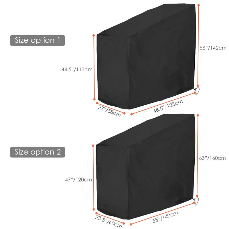 [Australia - AusPower] - Exercise Bike Cover Indoor Cycling Protective Waterproof Outdoor Storage Dust-Proof UV Resistant Bicycle Protection Compatible with Peloton,Bowflex,Nordictrack,Echelon 55x23.5x63" 