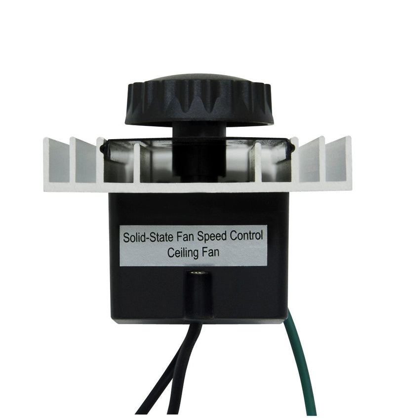 [Australia - AusPower] - iLIVING ILG8SFSC Solid State Variable Adjustable Precision Fan Speed Controller 120V 8A , Black 