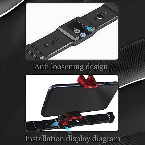 10.2" Cold Shoe Extension Bar, 360° Rotatable Extension Bracket Cold Shoe Mount Adapter, Camera Dual Mount Flash Bracket Compatible with Nikon Canon Sony Olympus DSLR Camera Camcorder DV