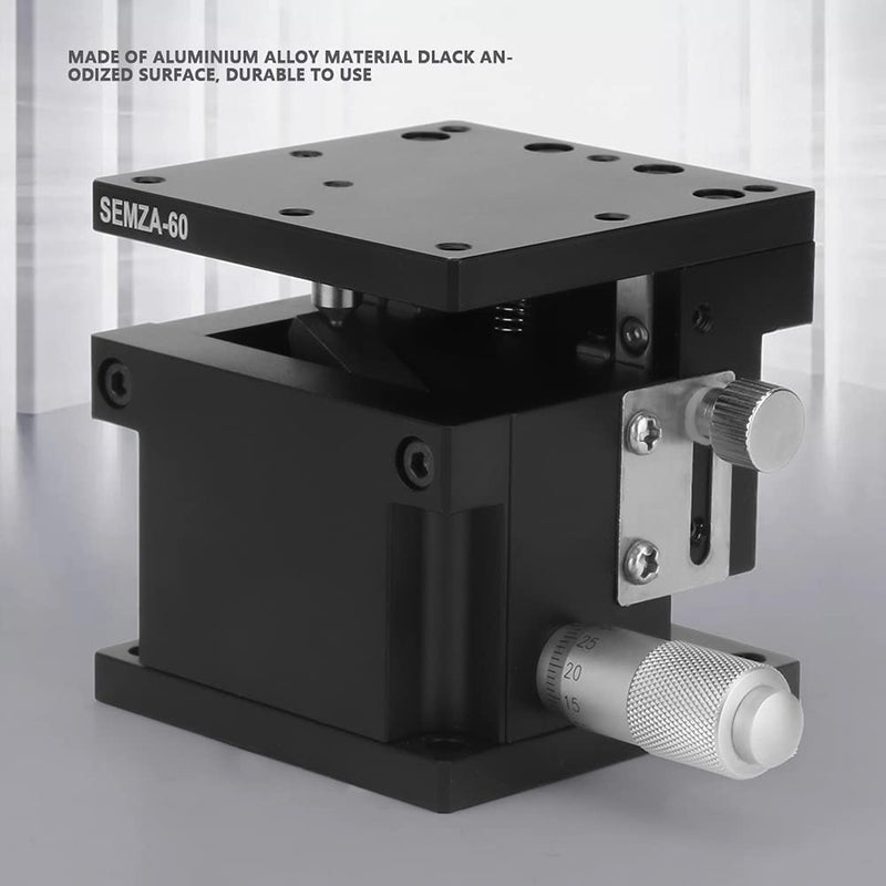 [Australia - AusPower] - Jectse Manual Z Linear Stage,Micrometer Fine Tuning Bearing Slide Table,Precision Trimming Cross Roller Z-axis Linear Position Stage 2.4 * 2.4in,for Precision Inspection, Equipment 