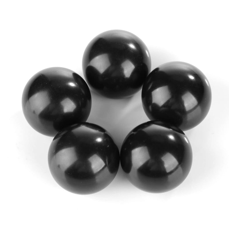[Australia - AusPower] - Ejoyous Ball Lever Knob, 5Pcs M8 Female Machine Knobs Screw on 32mm Dia Black Round Threaded Ball Knob for Machine Handle Tool Replacement 