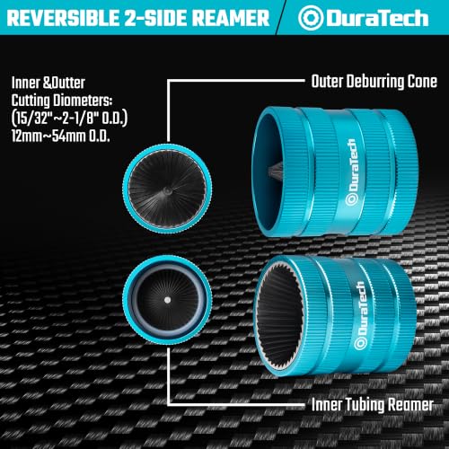DURATECH heavy-duty inner and outer tubing reamer for pipe deburring, large hand tool