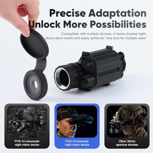 Adjustable Iris for PVS14 – Lens Reversing Adapter for PVS14 Night Vision, 30mm Scope Rings, Step Up Rings – Compatible with Holosun IRIS, EF to RF Adapter, RF to EF Lens Adapter(1 Pack) 1 Pack