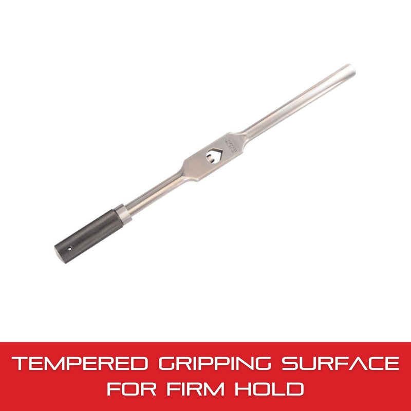 Starrett Tap Wrench for No. 0-14 Taps - Firm Grip on Round/Square Shanks, Heat-Treated Surface, 1/4" Square, 3-5/8" Body Length - 174