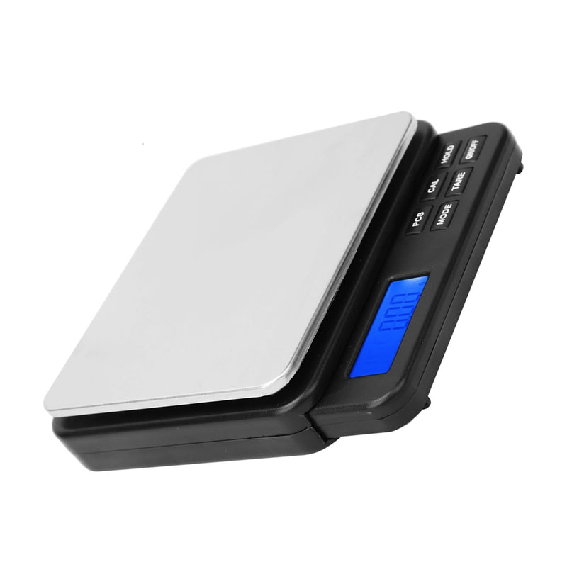 Digital Scale High Precision Mini Electric Scale with Blue Backlight 1000G/0.01G for Kitchens, Laboratories (BLACK) Black