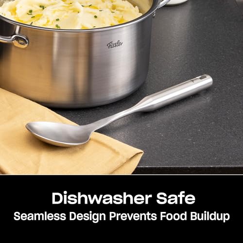 Fissler Essential Serving Spoon, 18/10 Stainless Steel Kitchen Utensil for Serving & Cooking, Ergonomic Handle, Dishwasher Safe