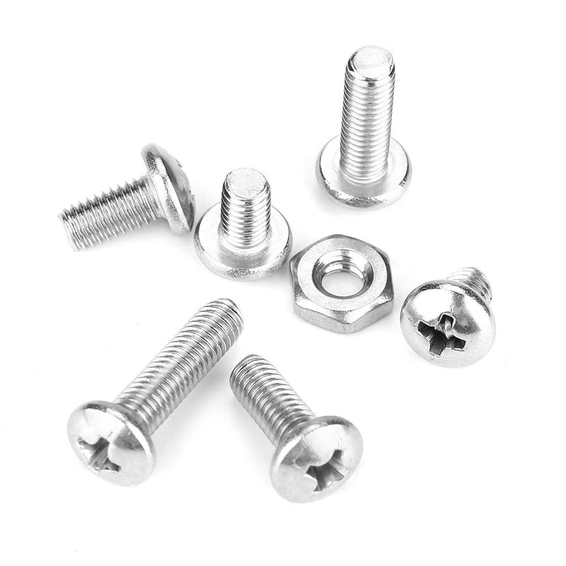 [Australia - AusPower] - 140pcs #10-32 304 Screws and Nuts, Stainless Steel Pan Head Screws Kit Assortment Set Repair Tool Accessory 