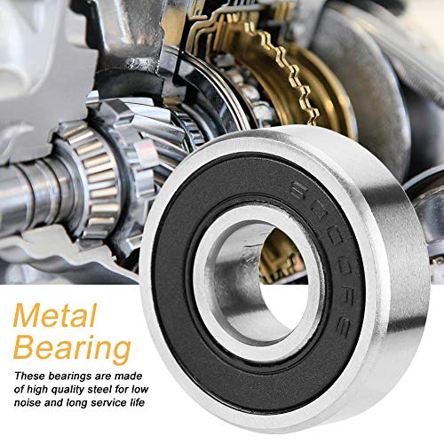 1/4× 1" bearings for glider ◈ Akozon 10pcs Deep-groove Ball Bearings 6000-2RS Rubber Sealed 10mm*26mm*8mm