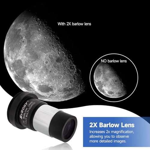 SVBONY SV233 Telescope Eyepiece Set,7-Piece Eyepiece & Filter Accessory Kit Basic Set 7 pieces