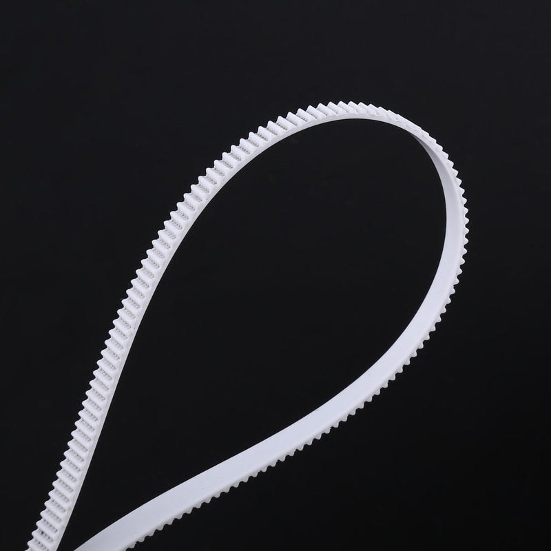 [Australia - AusPower] - GT2 Timing Belt, Reinforced GT2 Belt, 10M White Open Timing Belt for 3D Printer 6mm Wide PU with Steel Core, 6mm Width 