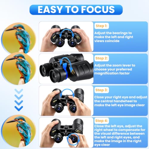 10-180x100 Zoom Binoculars for Adults, Day/Low Light Night Vision