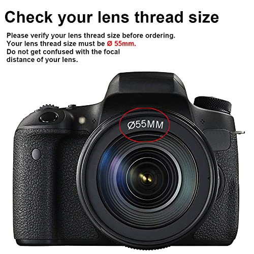 55mm 0.35x Fisheye Wide Angle Lens Macro Portion for Canon DSLR Camera 55MM Thread Lens