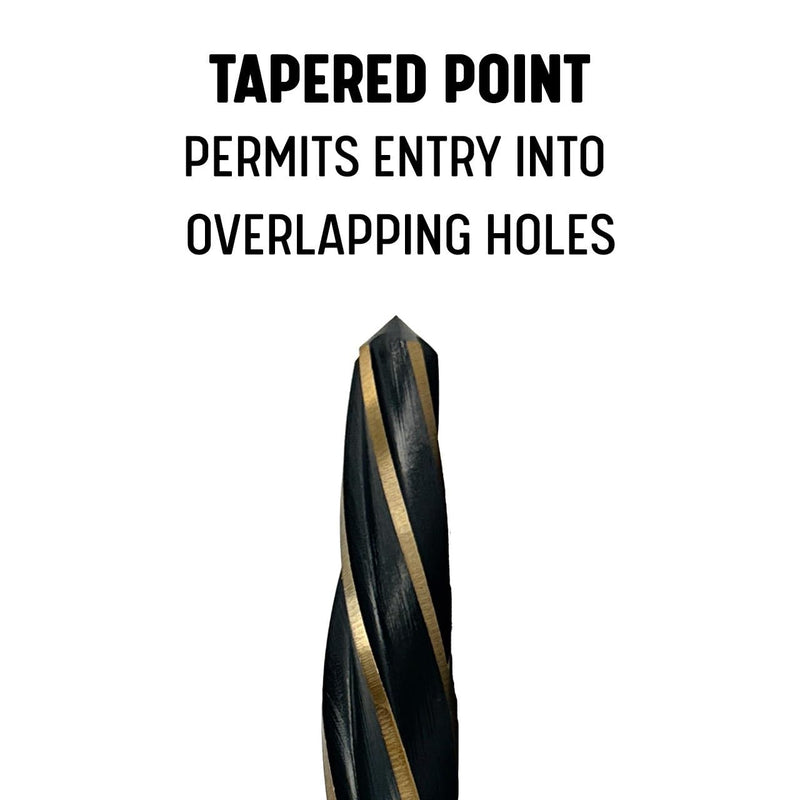 Drill America 9/16" Bridge/Construction Reamer with 1/2" Shank, Black and Gold Finish, KFD Series - KFDRBSS9/16 9/16"