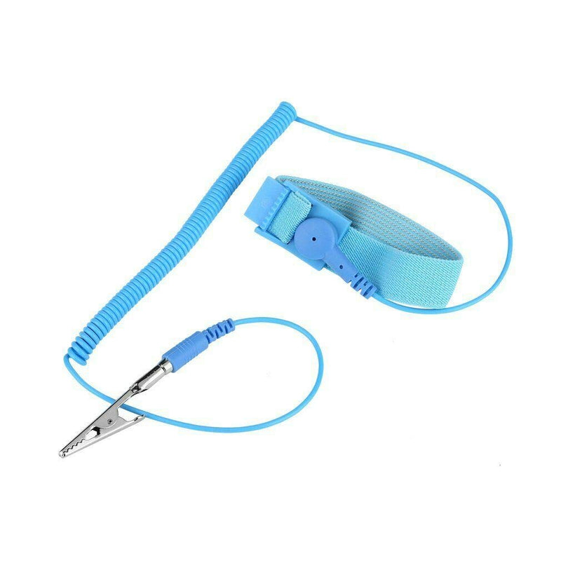 [Australia - AusPower] - Hailege 5pcs Anti Static Wrist Strap ESD with Clip Discharge Grounding Prevent Static Shock 