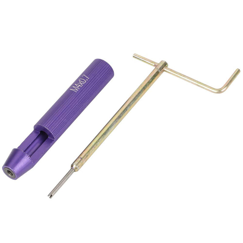 [Australia - AusPower] - Wire Thread Inserts, 50Pcs M4 x 2D Stainless Steel Coiled Wire Helical Screw Thread Inserts with M4 Installation Tool, ST4 Dedicated Tap, Tang Breaker, Drill Bit 