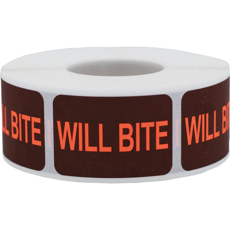 Will Bite Veterinary Labels 1 x 1.5 Inch 500 Total Stickers