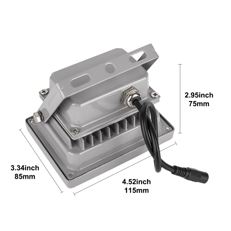 [Australia - AusPower] - Night Vision IR Illuminators 940nm Invisible 6-LEDs Infrared Light IP65 Water-Resistant Outdoor Floodlight for Security Cameras (940nm IR, 90° Angle for 4mm Lens) 940nm IR, 90° Angle for 4mm Lens 