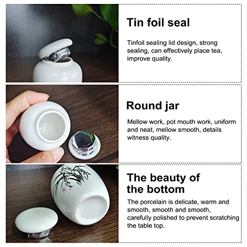 Mini Hummingbird Urns for Adult Ashes Dog Cat Ash Holders，Small Keepsake Cremation Urns for Pets,Miniature Pets Memorial Ceramic Funeral Urn, Honor Your Loved One with Handcrafted White Urn (Orchid Orchid Pattern