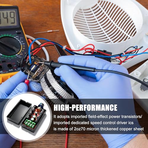 PWM Speed Controller DC 9-50V 40A 2000W, Motor Controller with Continuous Control & Overcurrent Protection, Signal Generator for Brush Motor, Speed Controller for LED Dimming & Fan Control
