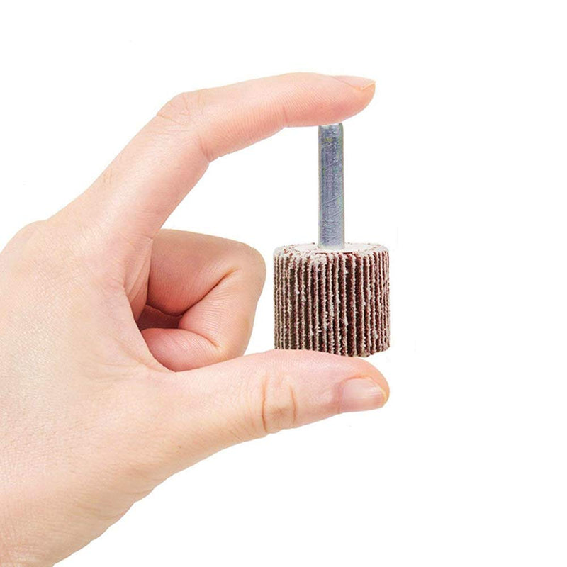 [Australia - AusPower] - FEIHU Pack of 25 Lamellar Sanders, Sanding Heads, Fan Sander Set Diameter 25 x 25 x 6 mm. The Sanding Disc is Suitable for Cleaning Rust/Weld Burrs. Suitable for All Electrical/Rotary Tools, Grit 80 25x25x6mm 