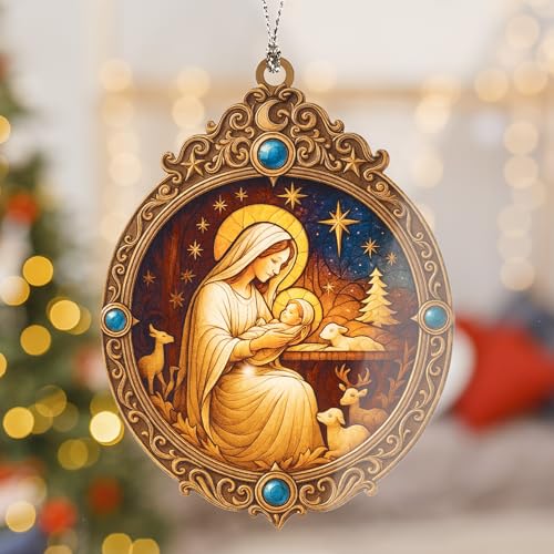 Christmas Nativity Ornament 2026 - Christian Christmas Ornaments - Religious Christmas Ornaments - Christmas Ornaments - Christian Christmas Decor - Christmas Decoration