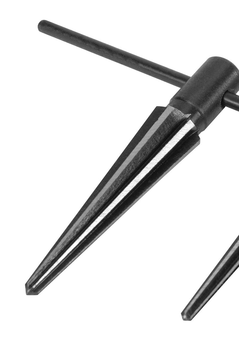 [Australia - AusPower] - Performance Tool W2967 Tapered Reamer Set with T-Handle and Carbon Steel Contstruction to Align Holes or Remove Burrs from Pipe, Tubes, and More (2-Piece), Black Tapered Reamer Set (2pc) 