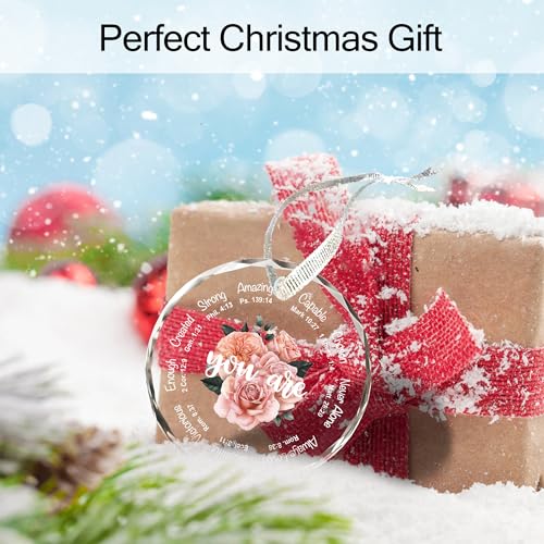 Christian Christmas Ornaments, Christian Religious Gifts for Women, Inspirational Gifts for Women, Friend, Sister, Mom, 3inch Keepsake Religious Ornament You Are
