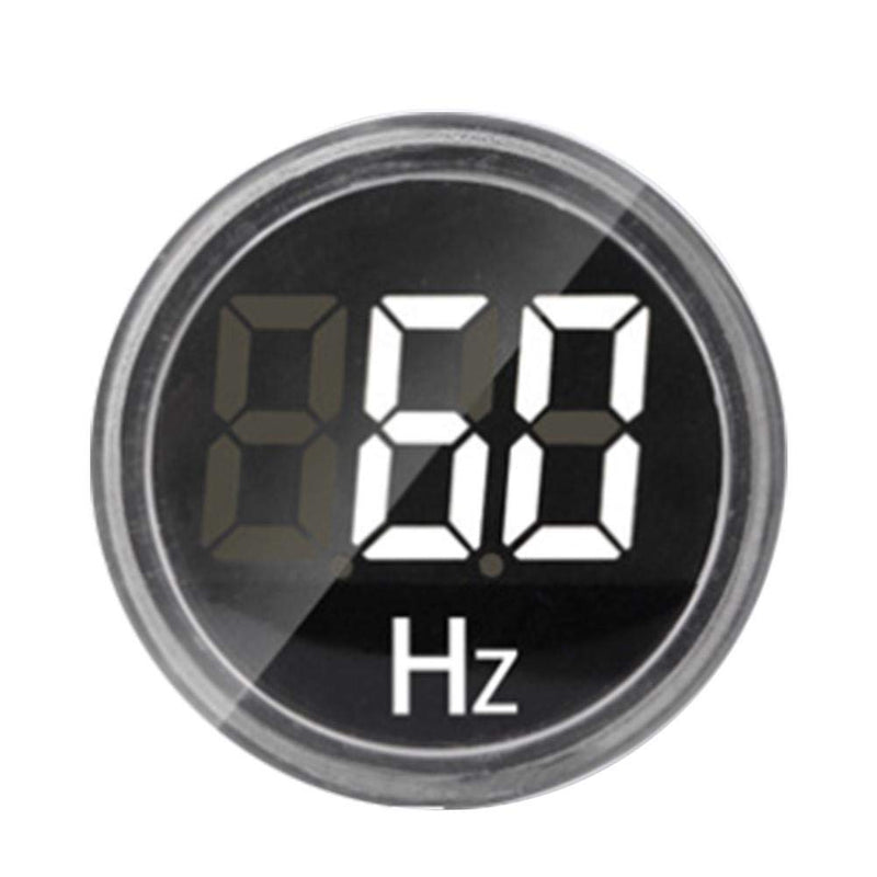 [Australia - AusPower] - YWBL-WH AC Round Frequency Meter LED Digital Display Hz Frequency Indicator Light 