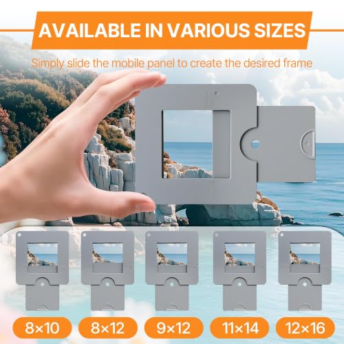 2 Pcs View Finder, Viewfinder for Artists, Sliding Viewfinder with Color Separation, Perfect for Painting Sketching Photography and Compositional Creation Ideal Choice for Artists and Photographers 2 PCS