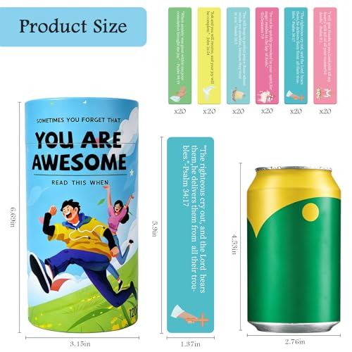 Read This When Bible Verses Jar, 120 bible verse cards，Gift for girls