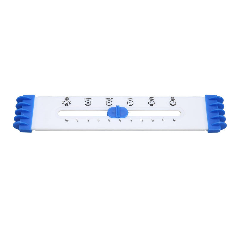[Australia - AusPower] - Srliya Pain Level Ruler Face Painting Pattern Plastic Test Pain Rating Ruler for Hospital 