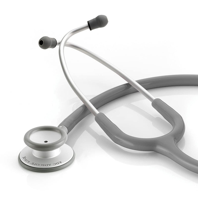 [Australia - AusPower] - ADC Adscope Lite 619 Ultra Lightweight Clinician Stethoscope with Tuneable AFD Technology, 31 inch Length, Gray 