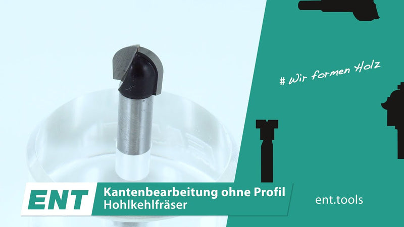 ENT Cove Cutter TC Shank (C) 8 mm, Diameter (A) 6 mm, B 6 mm, R 3 mm, D 32 mm R=3 / D=6 / NL=6